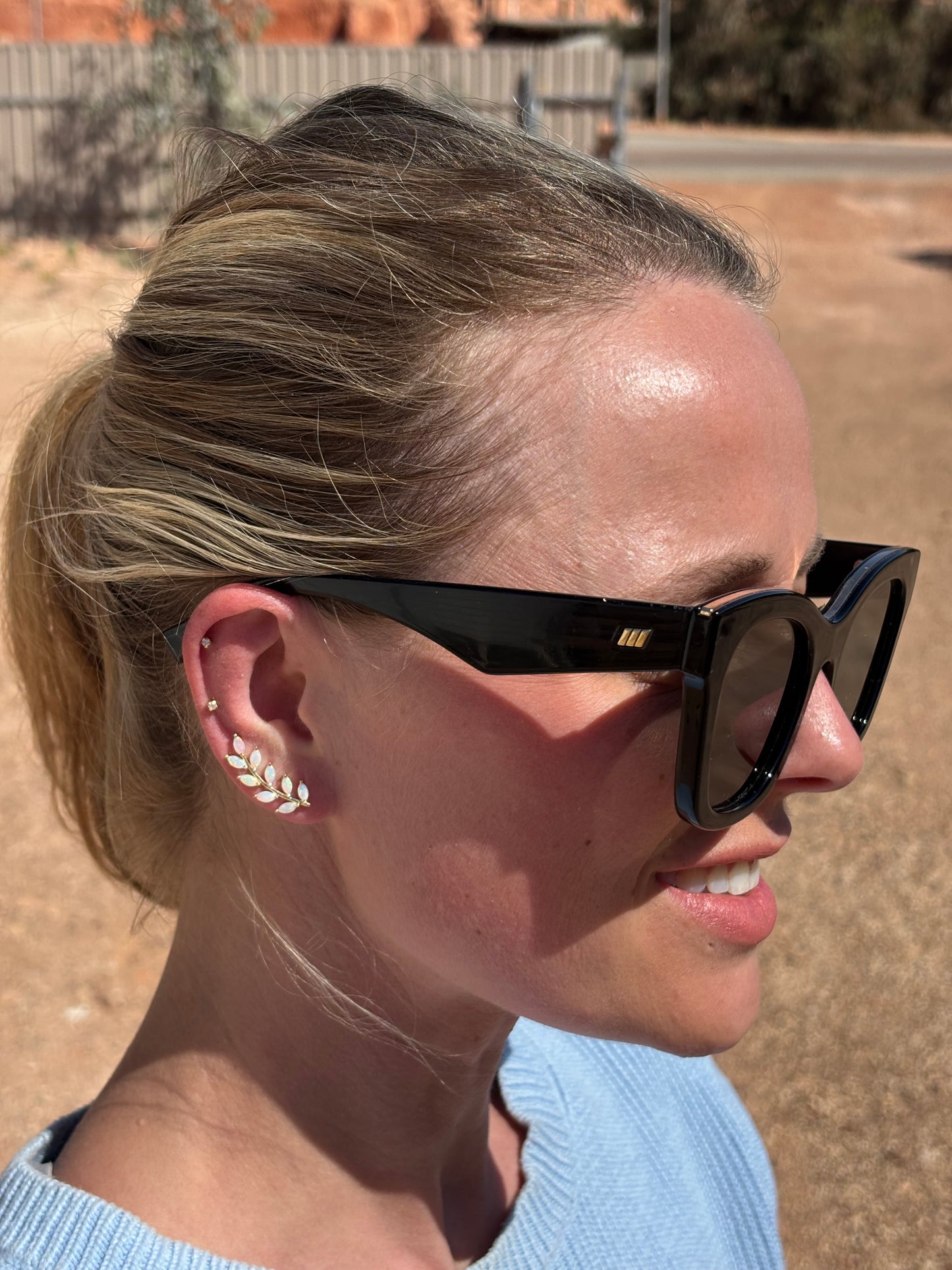 Opal Vine Earrings - 9k