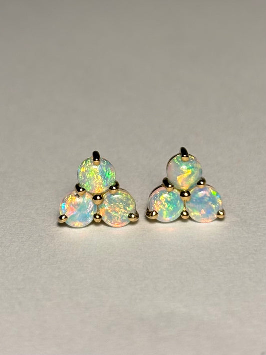 Electric Trio Earrings - 9k