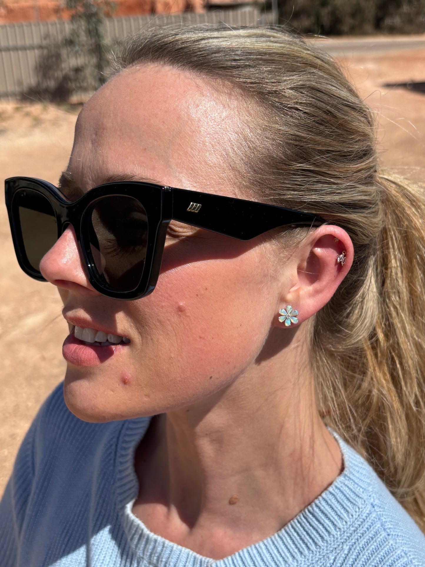 Forget Me Not Earrings - Sterling Silver