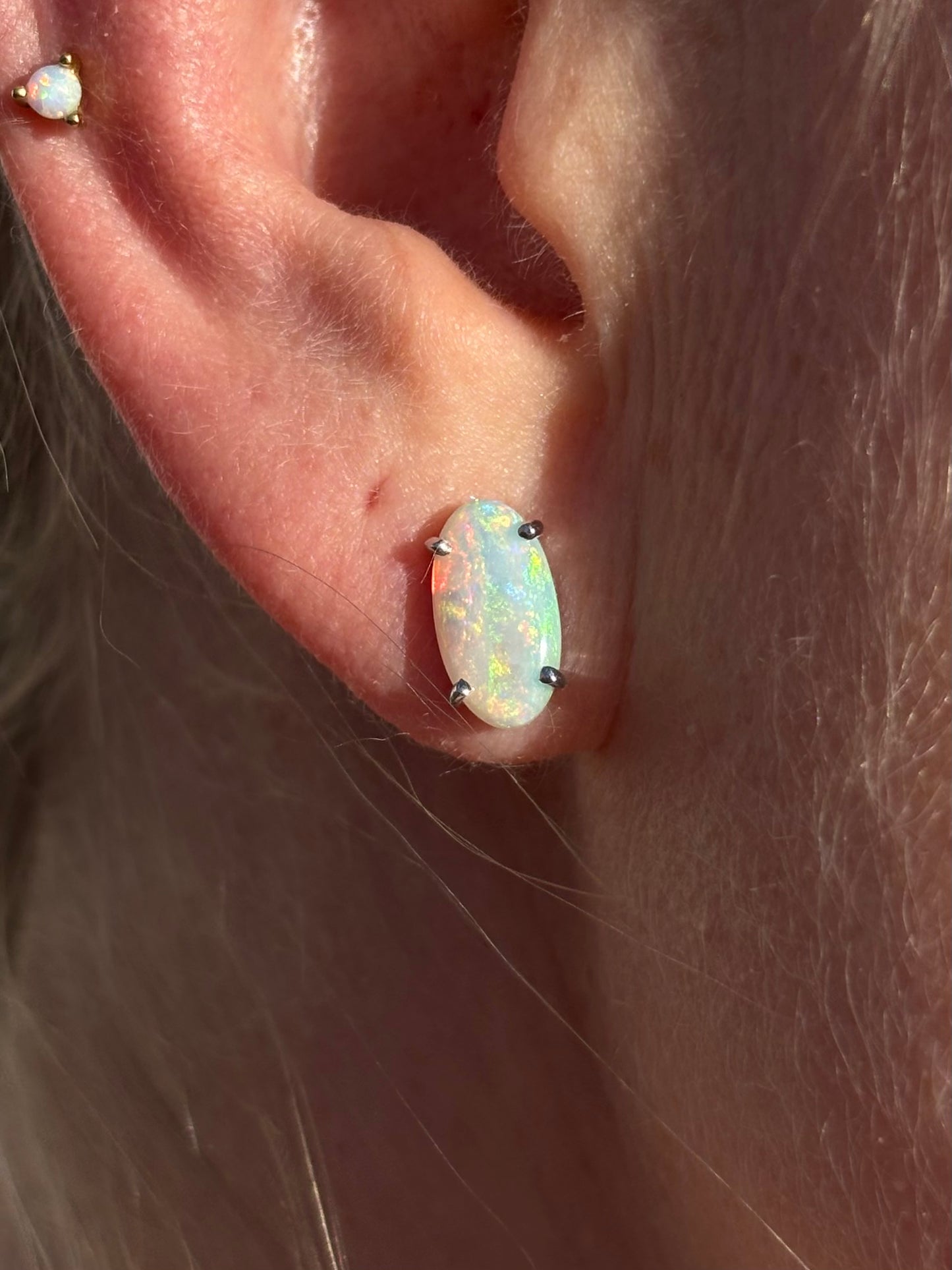 Pink Pastel Earrings - Sterling Silver