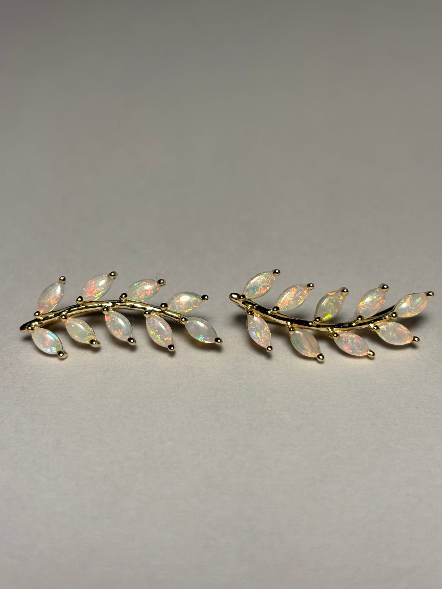 Opal Vine Earrings - 9k