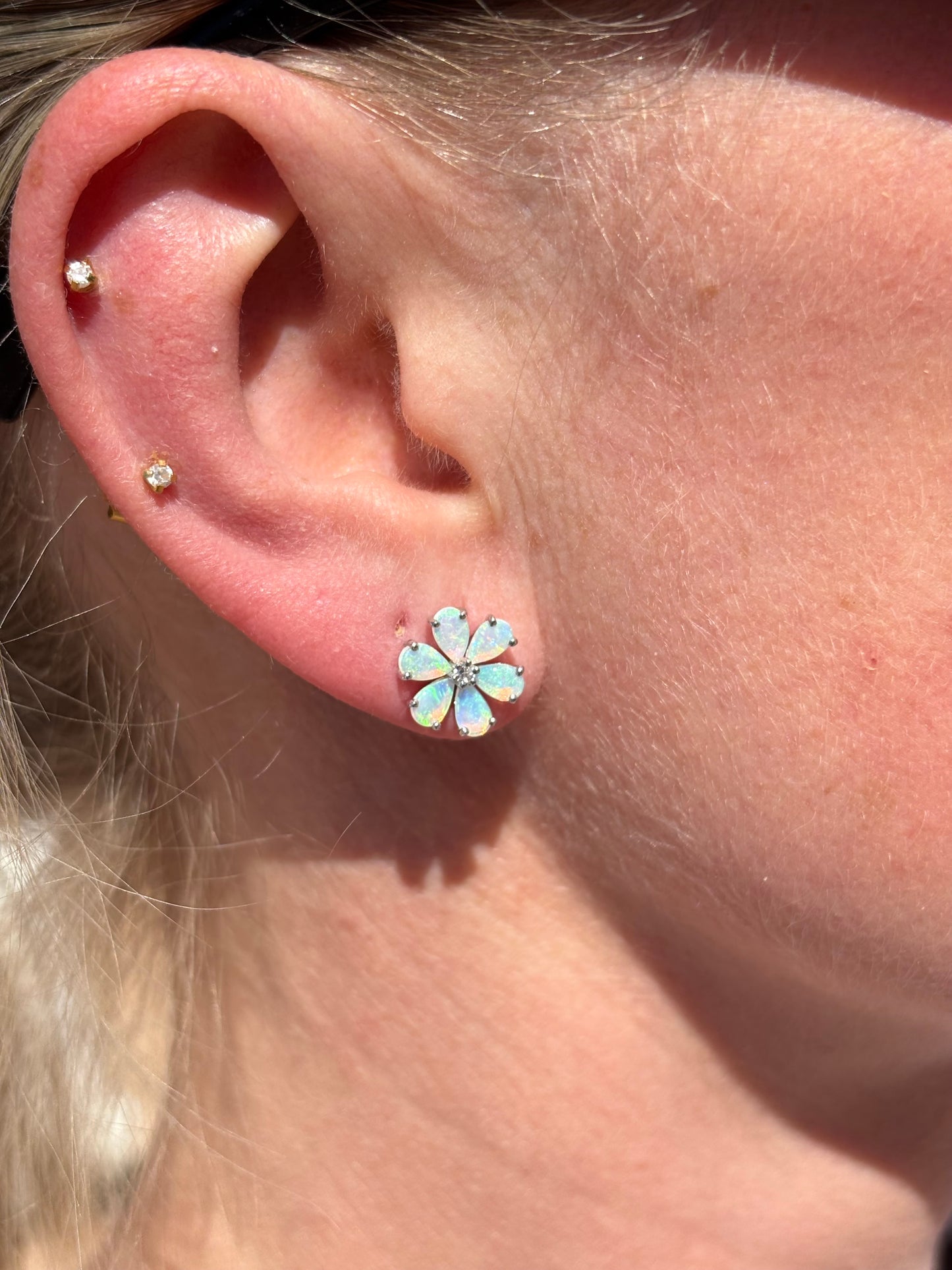 Forget Me Not Earrings - Sterling Silver