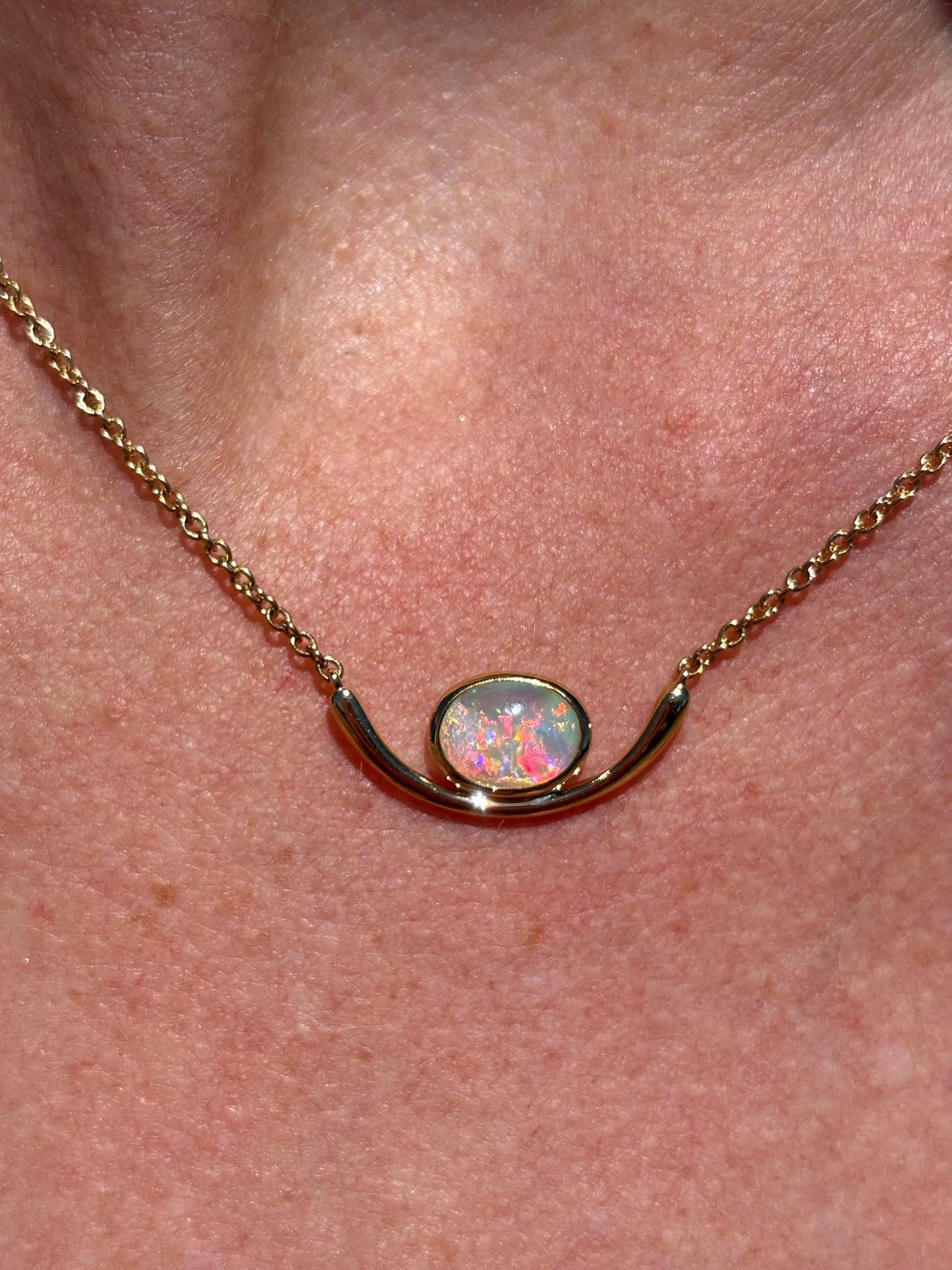 Pink Oasis Necklace - 9k gold