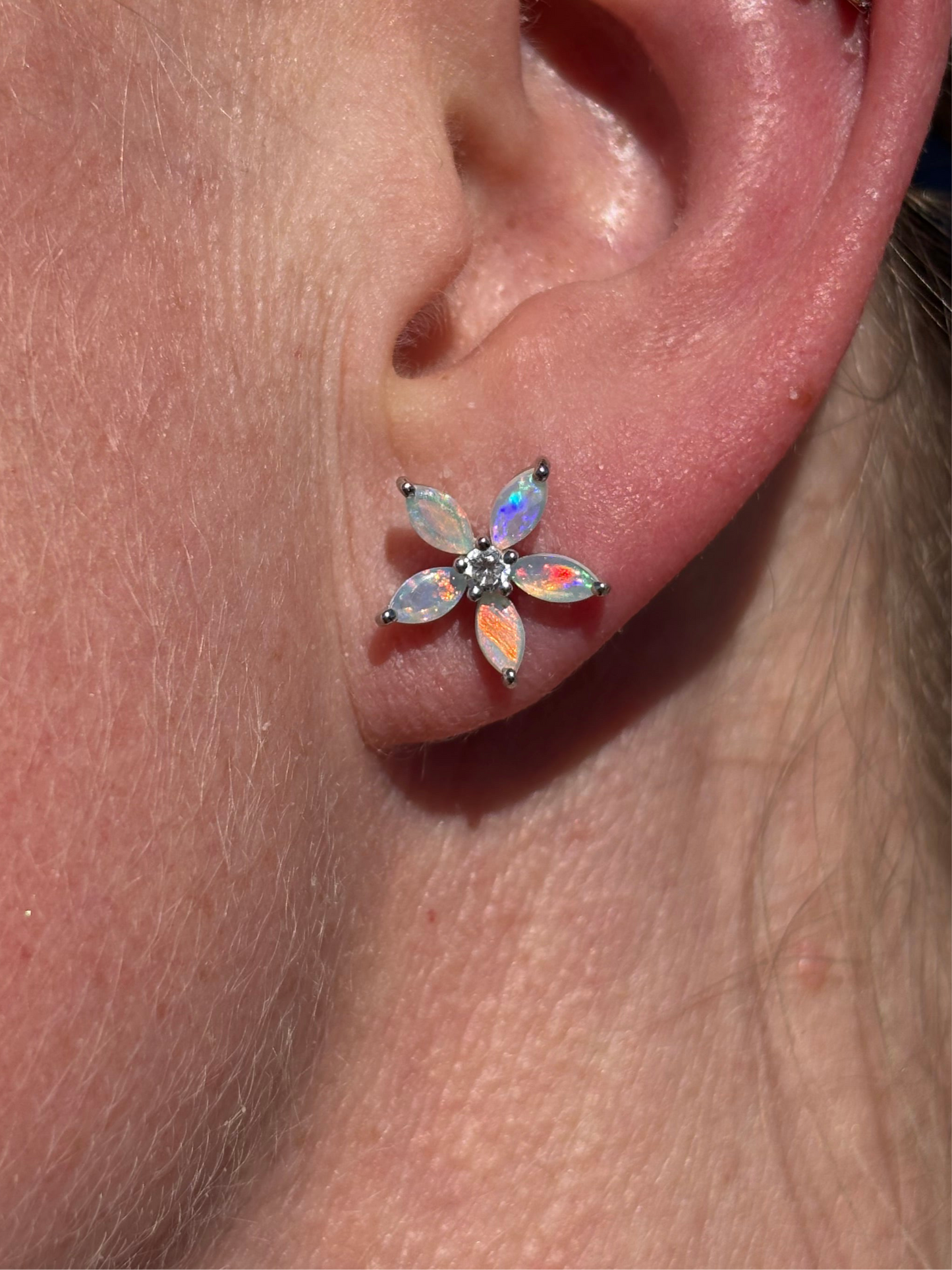 Bougainvillea Earring - Sterling Silver