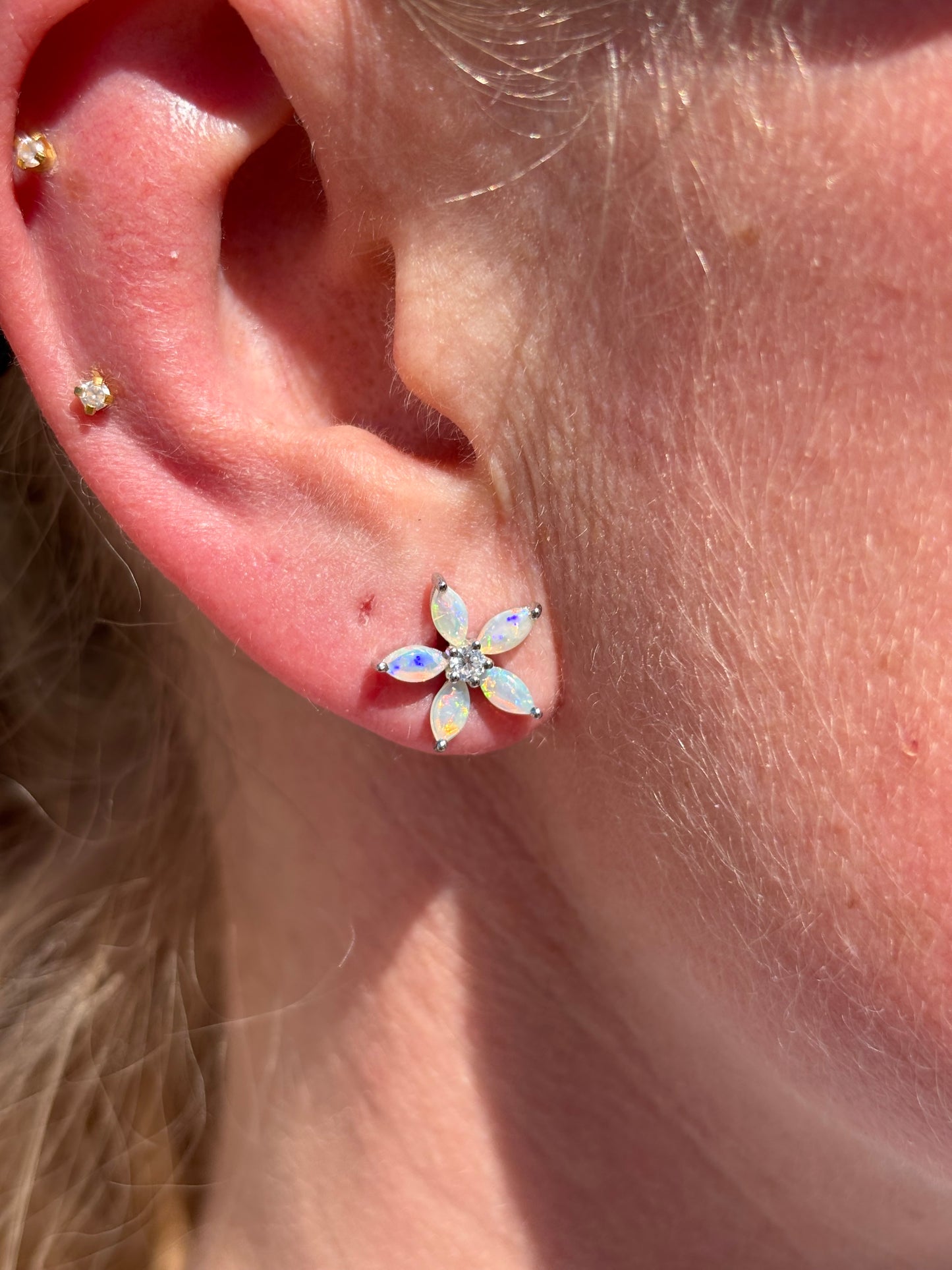 Bougainvillea Earring - Sterling Silver