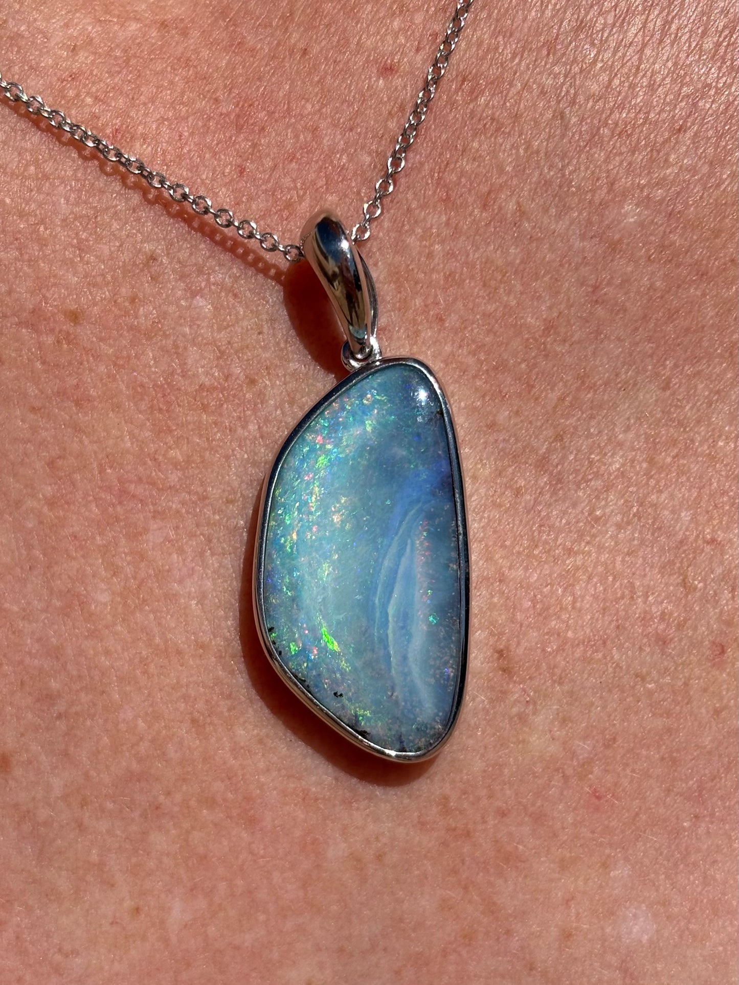 Boulder Lagoon Pendant - sterling silver