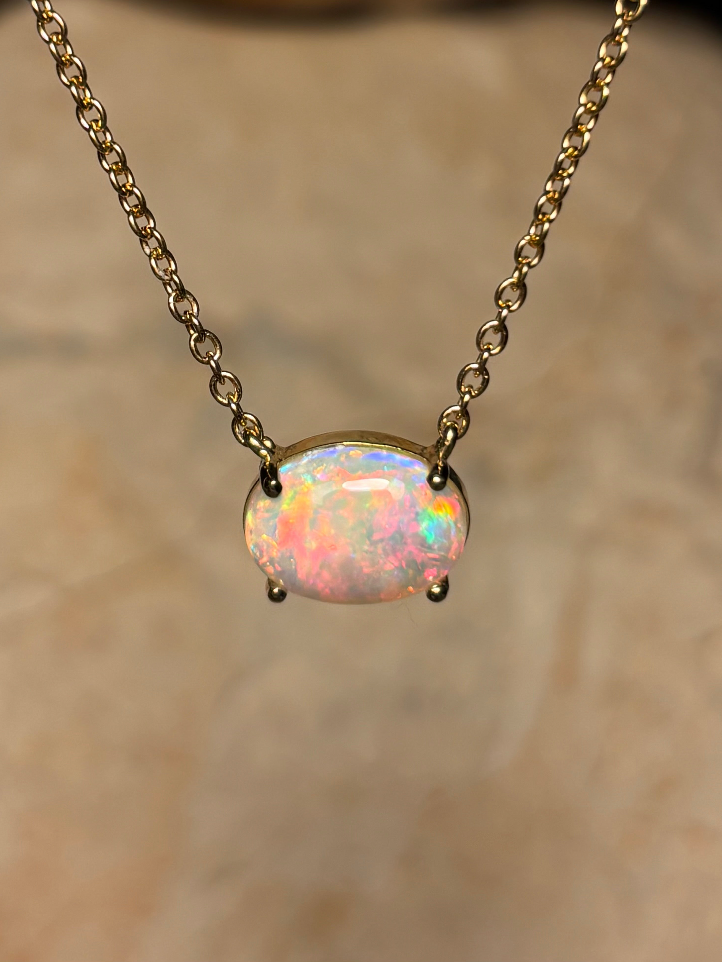 Pink Passion Necklace - 9k gold