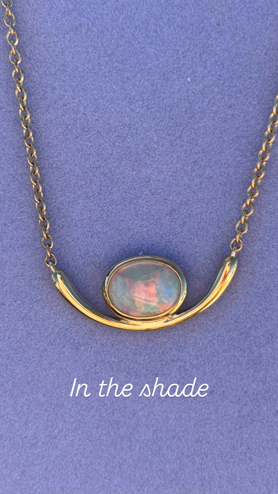 Pink Oasis Necklace - 9k gold