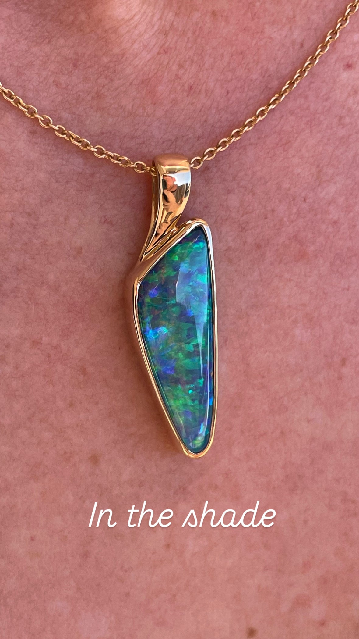 Northern Lights Pendant - 14k Gold