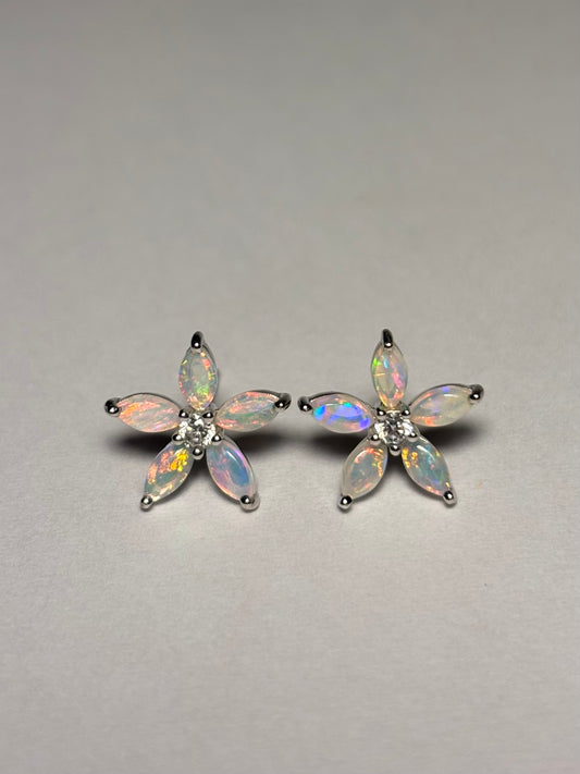 Bougainvillea Earring - Sterling Silver