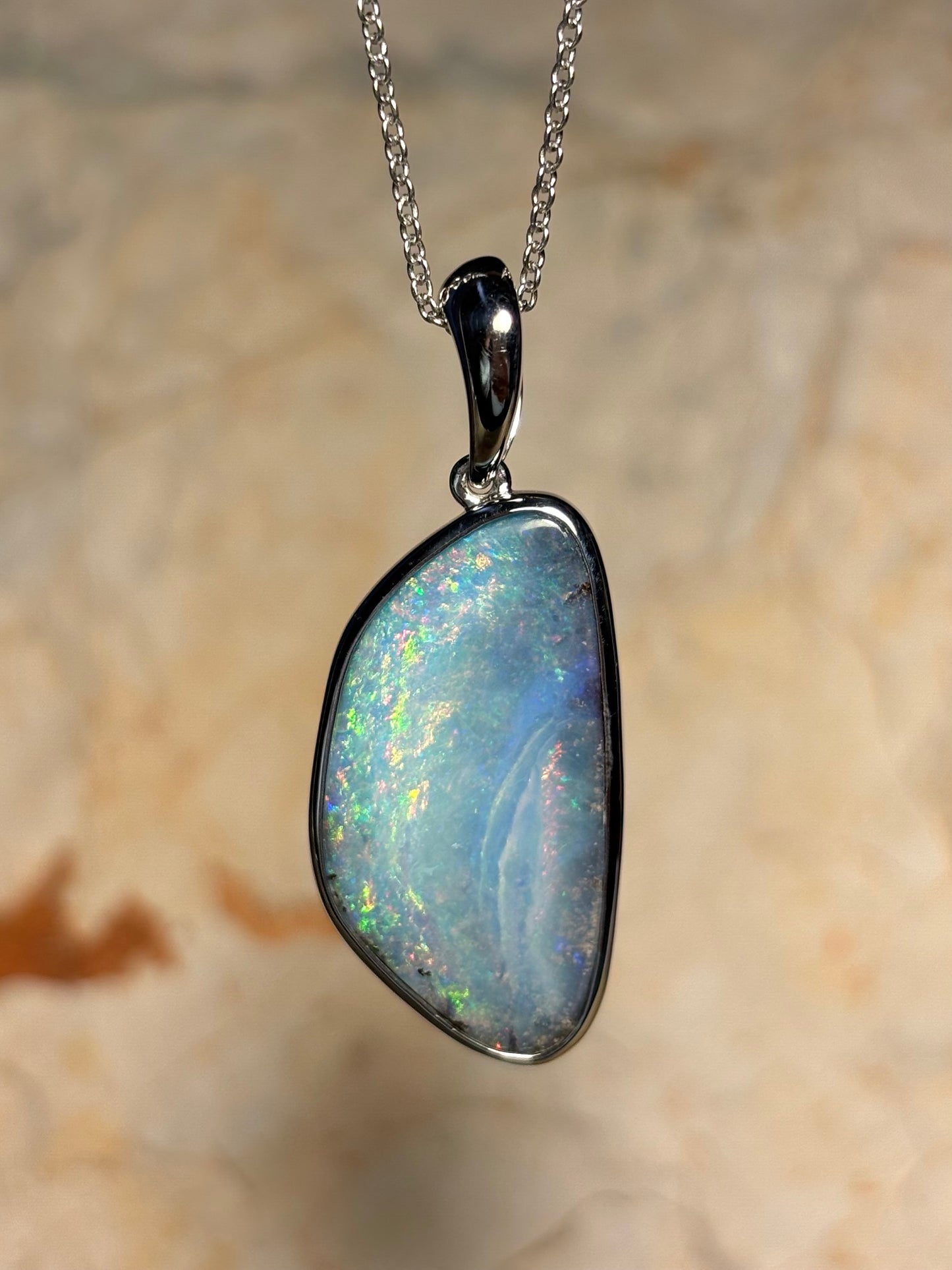 Boulder Lagoon Pendant - sterling silver