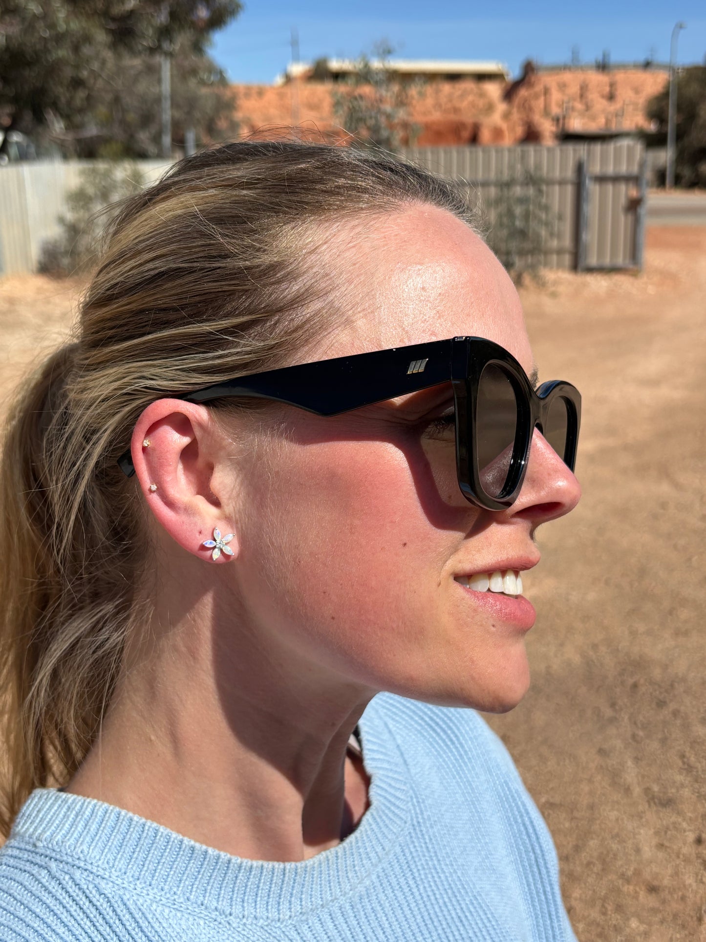 Bougainvillea Earring - Sterling Silver