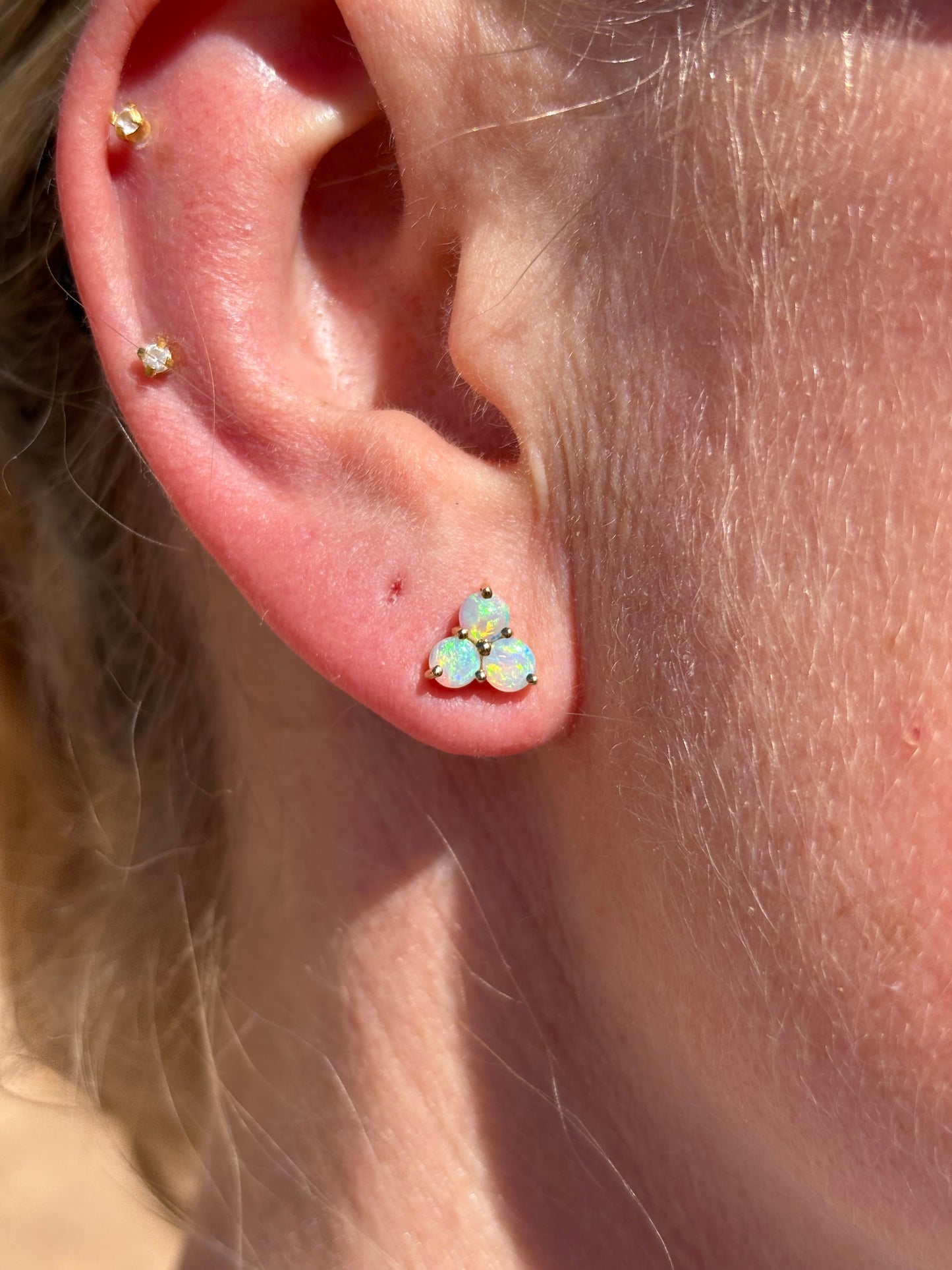 Electric Trio Earrings - 9k