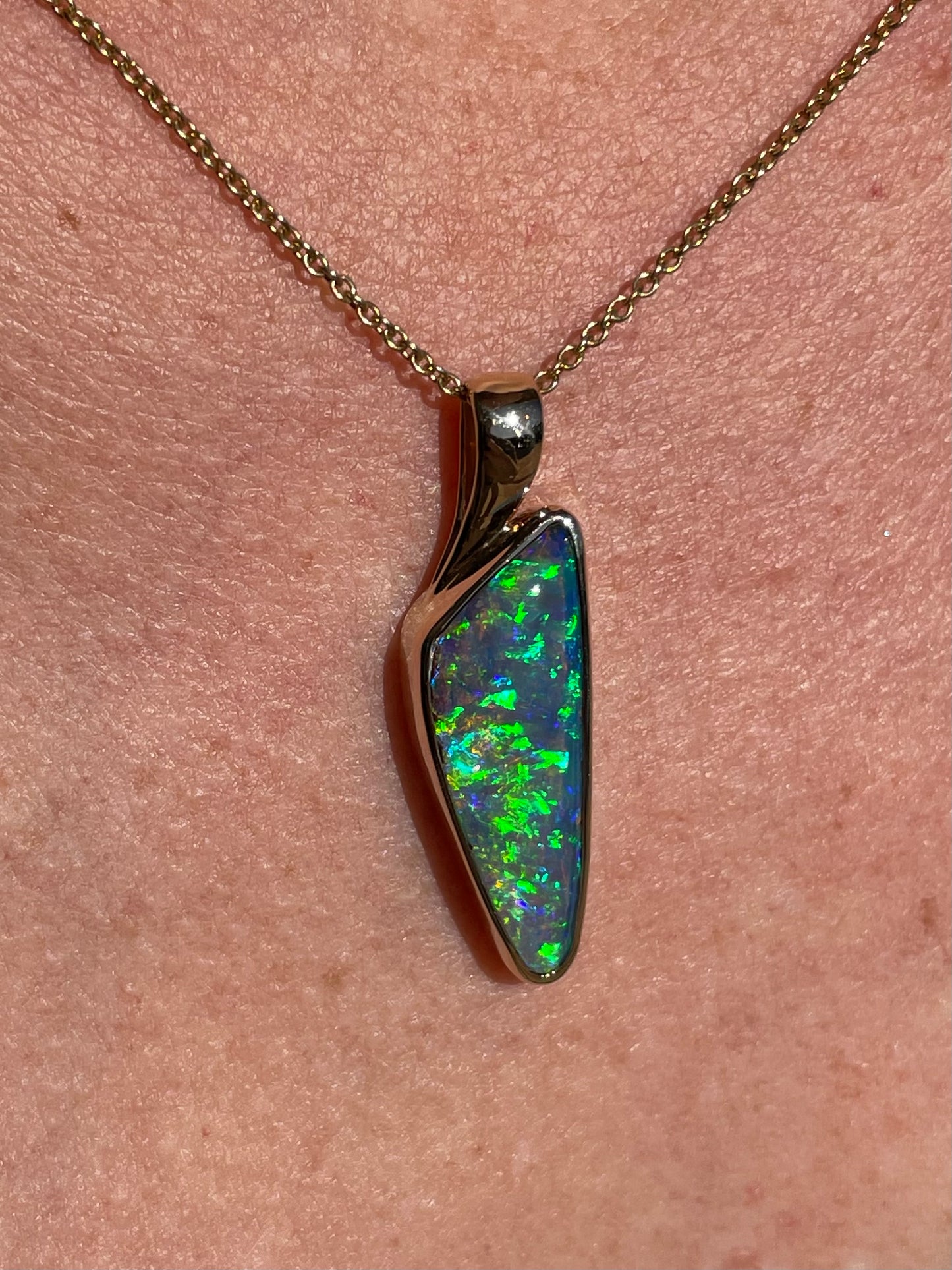 Northern Lights Pendant - 14k Gold