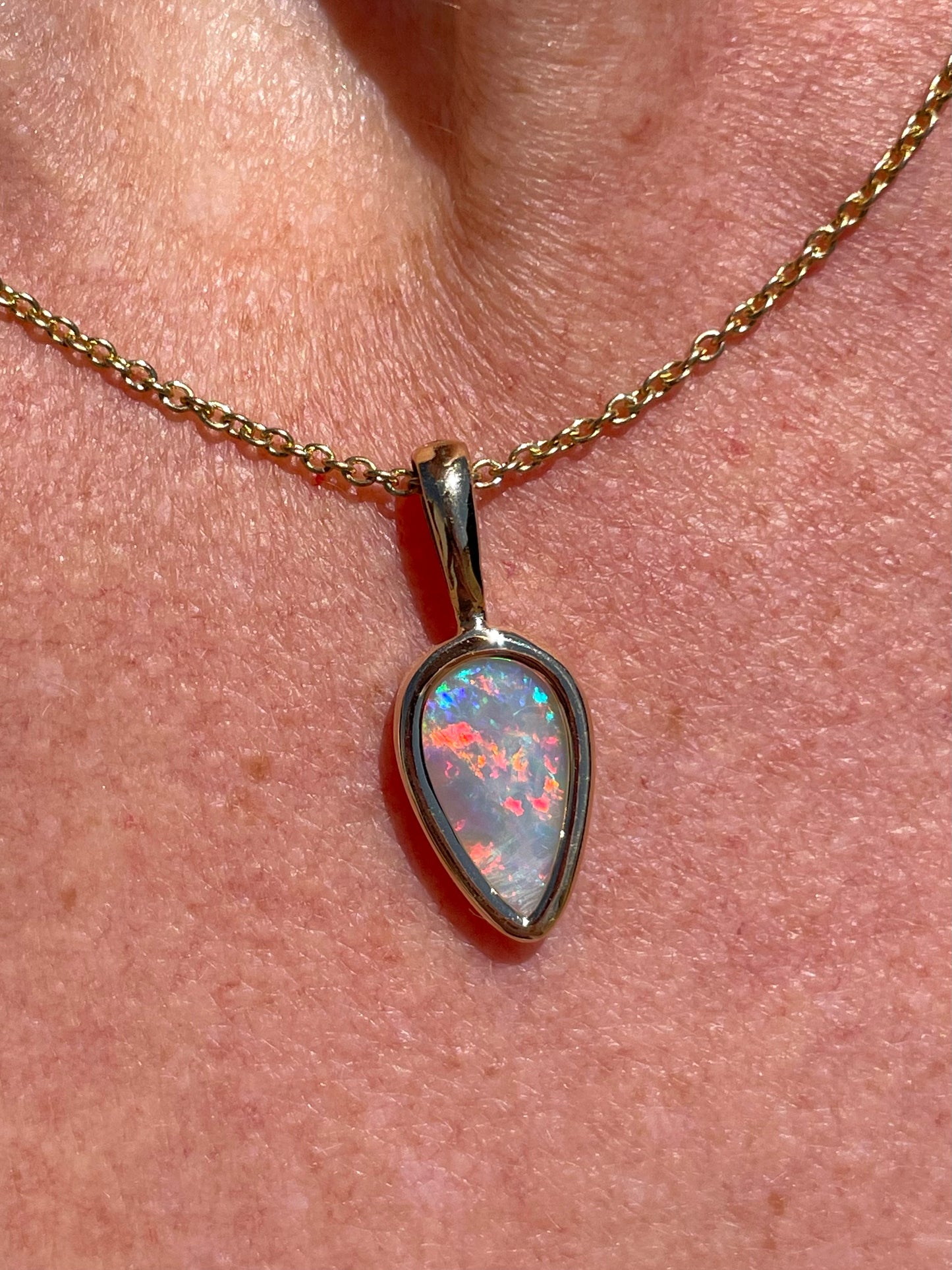 Aurora Embrace Double Sided Pendant - 14k gold