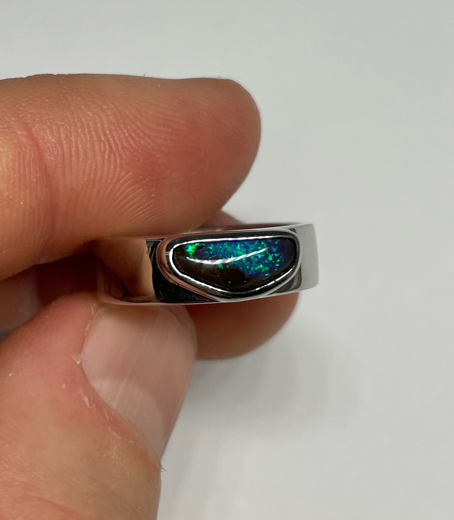 Galaxy Eclipse Ring - Sterling Silver, Size 6, M
