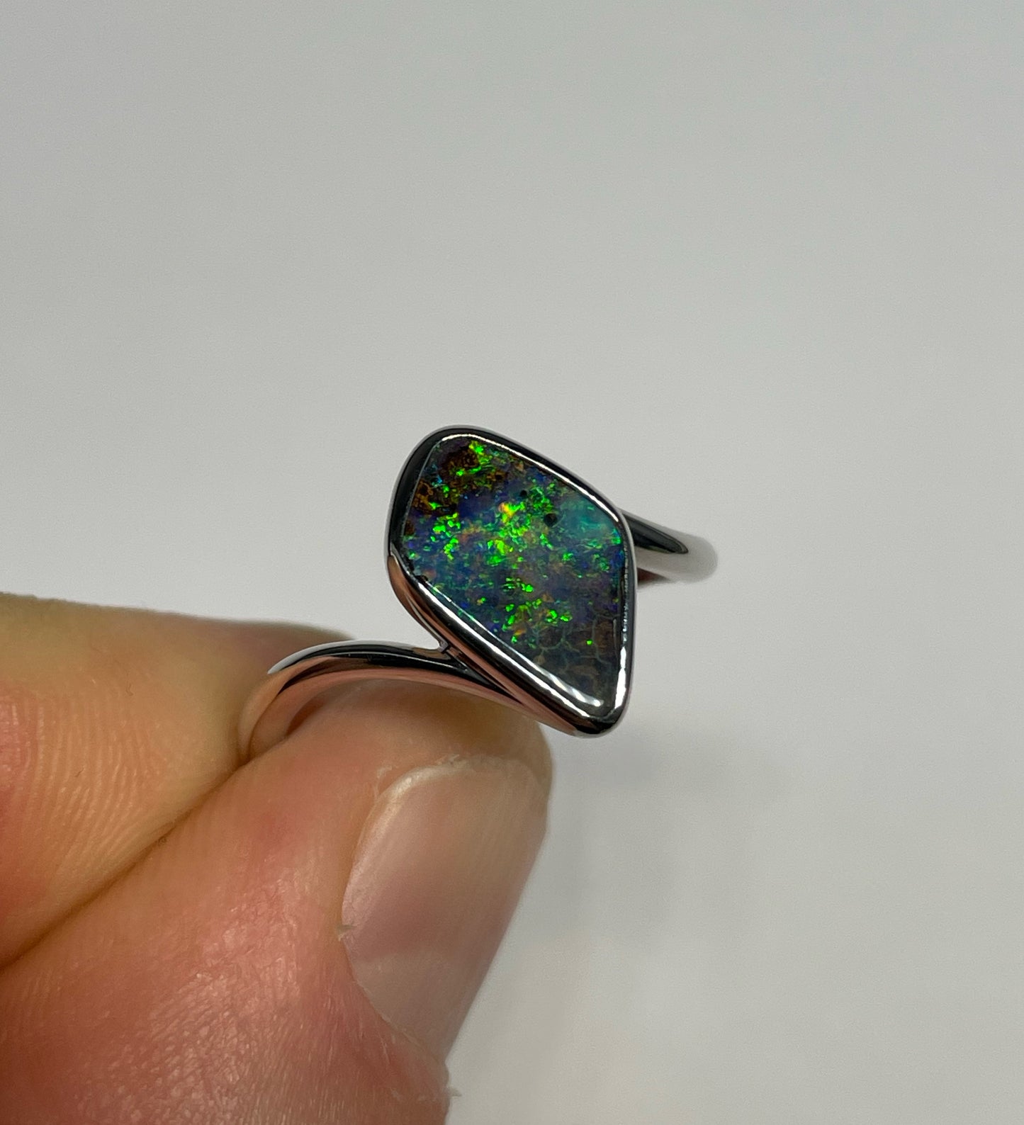 Verdant Garden Ring - Sterling Silver, Size 7, O