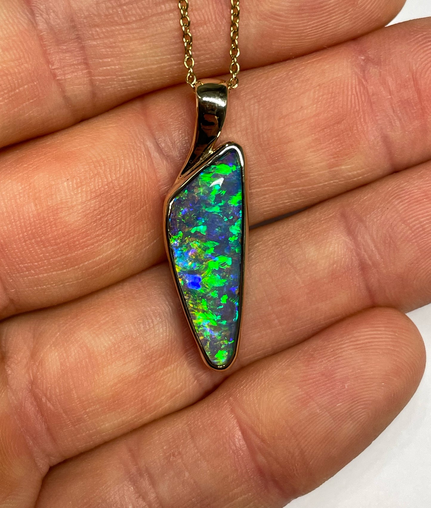 Northern Lights Pendant - 14k Gold