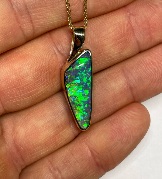 Northern Lights Pendant - 14k Gold