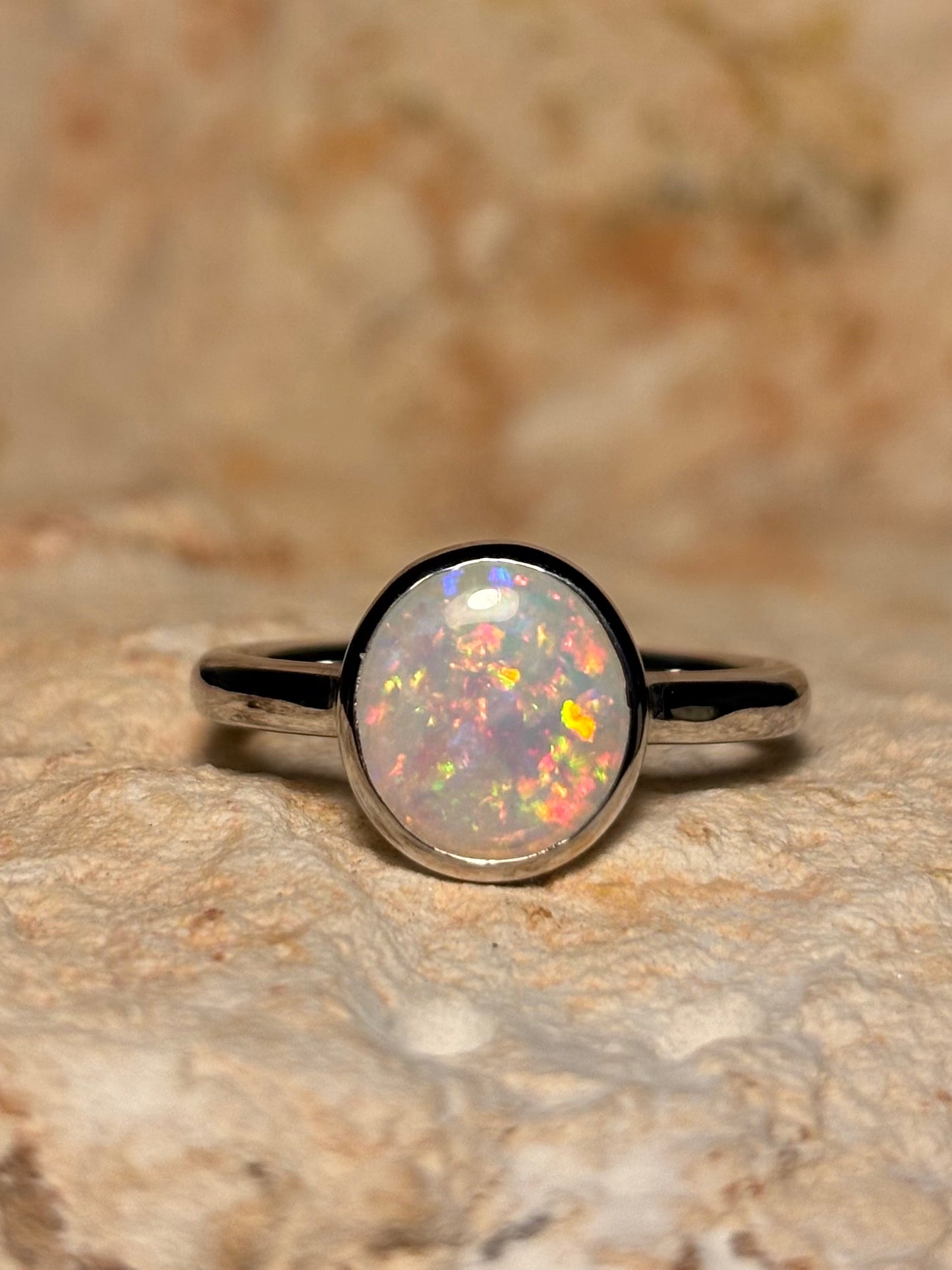 Cockatoo Ring - Sterling Silver, Size 6.75, N