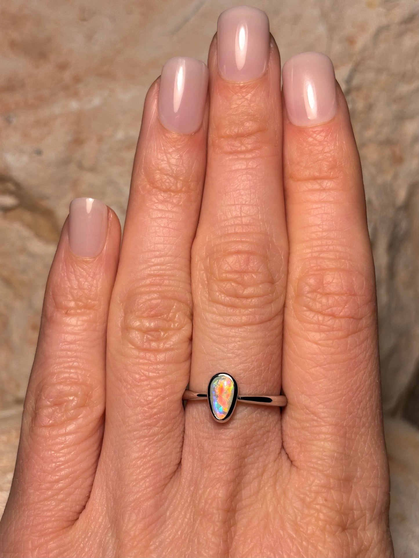 Southern Glow Ring - Sterling Silver ring, Size 6, M