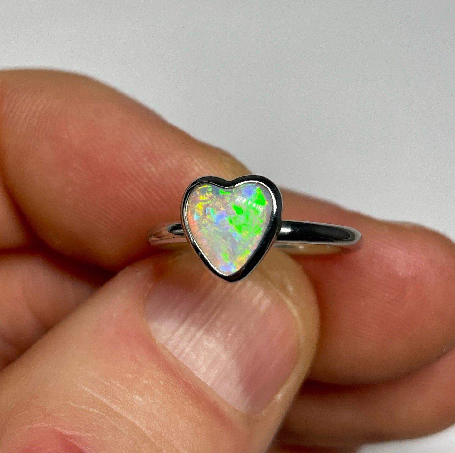 Heart Of Gold Ring - Sterling Silver, Size 6, L 1/2