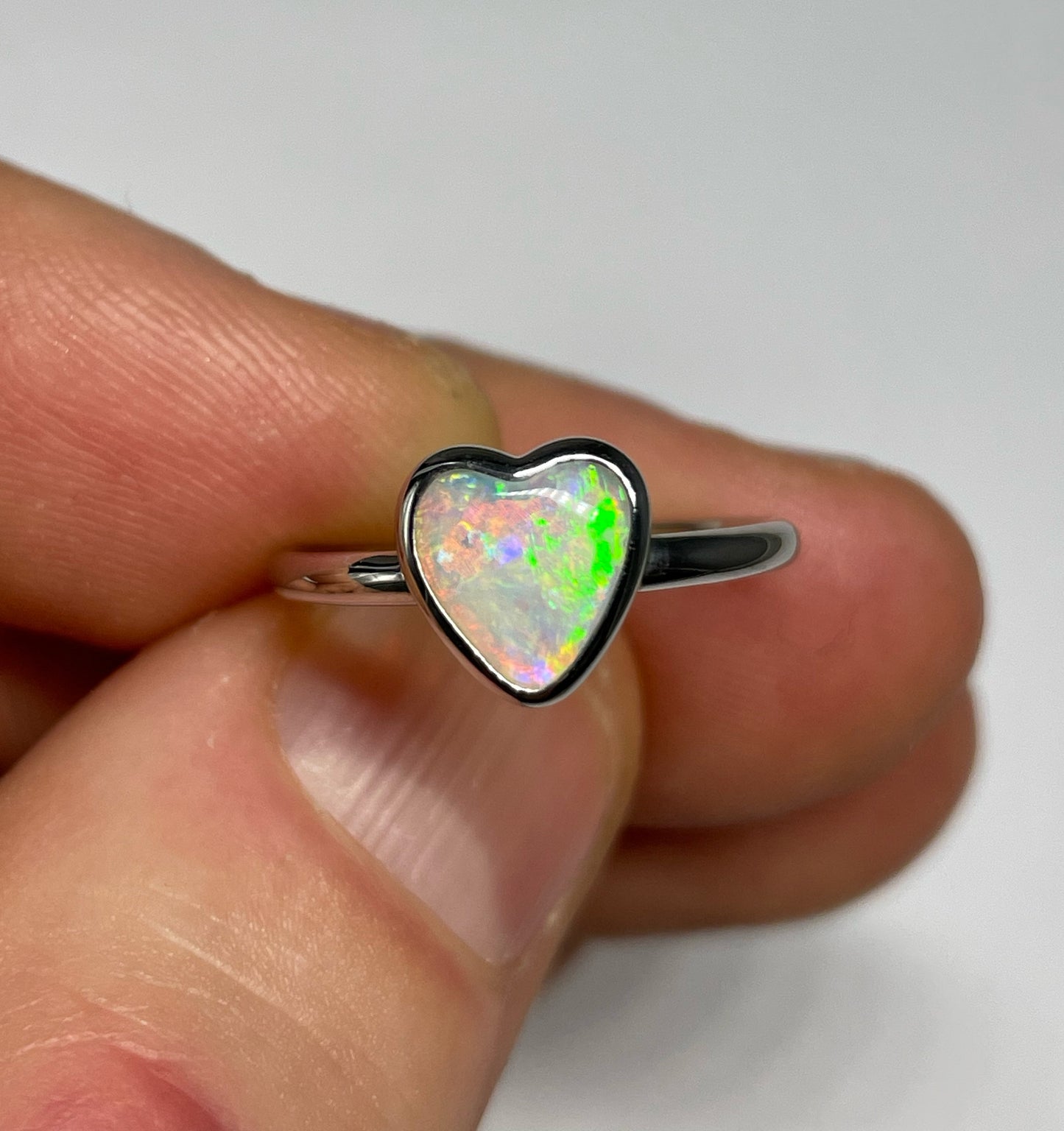 Heart Of Gold Ring - Sterling Silver, Size 6, L 1/2