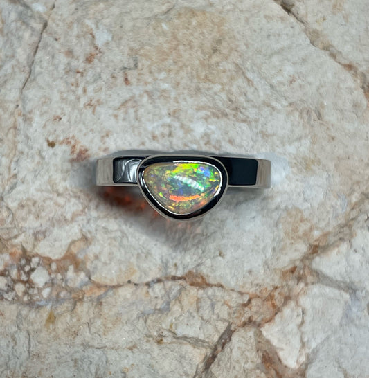 Freestyler Ring - Sterling Silver, Size 4, H 1/2