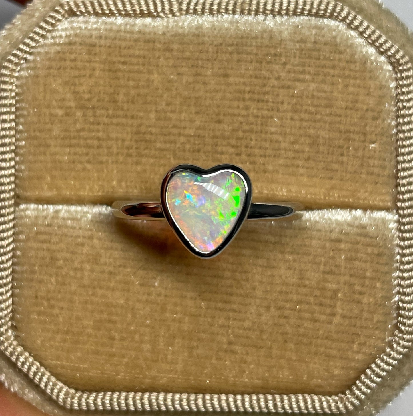 Heart Of Gold Ring - Sterling Silver, Size 6, L 1/2