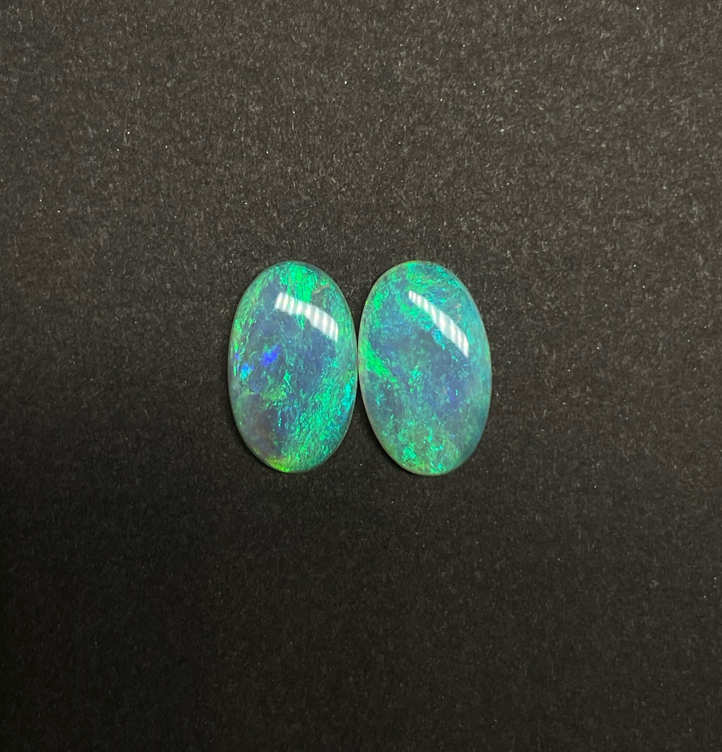 5.4ct Coober Pedy Crystal Opal Pair