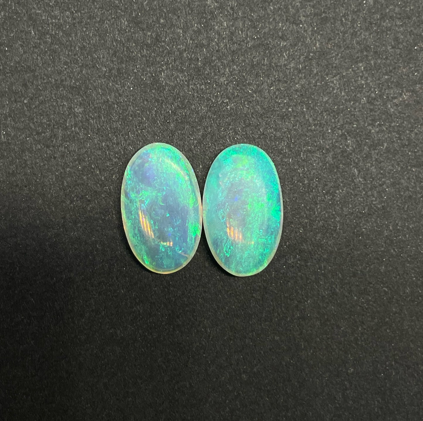 5.4ct Coober Pedy Crystal Opal Pair