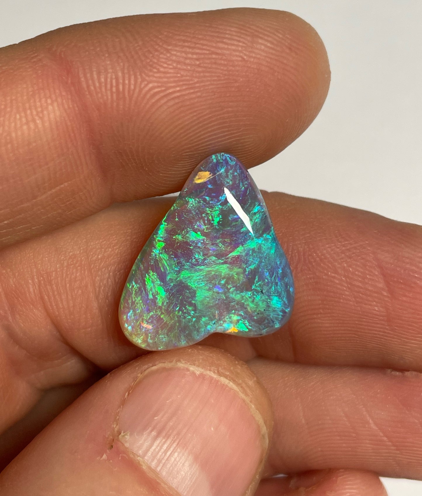 9ct Lightning Ridge Black Crystal Opal