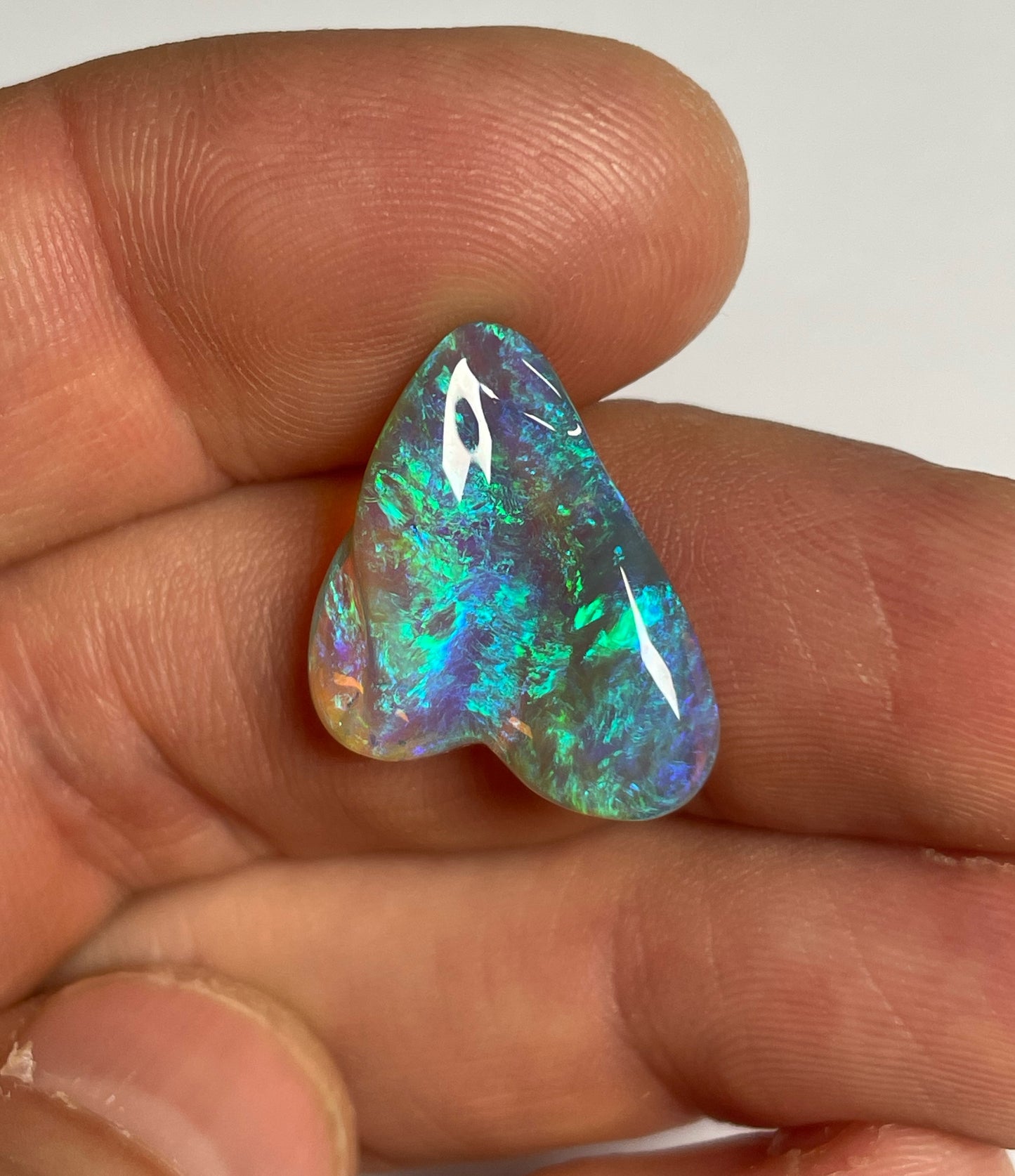 9ct Lightning Ridge Black Crystal Opal