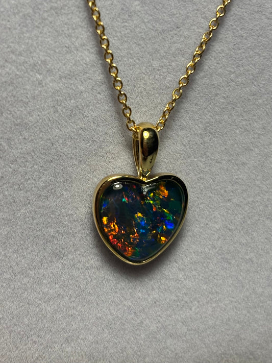 Heart of Gold Pendant - 9k