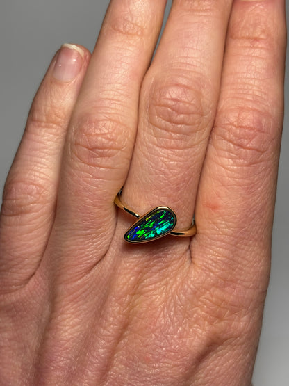 Kakadu Ring - 14k, Size 7.75, P