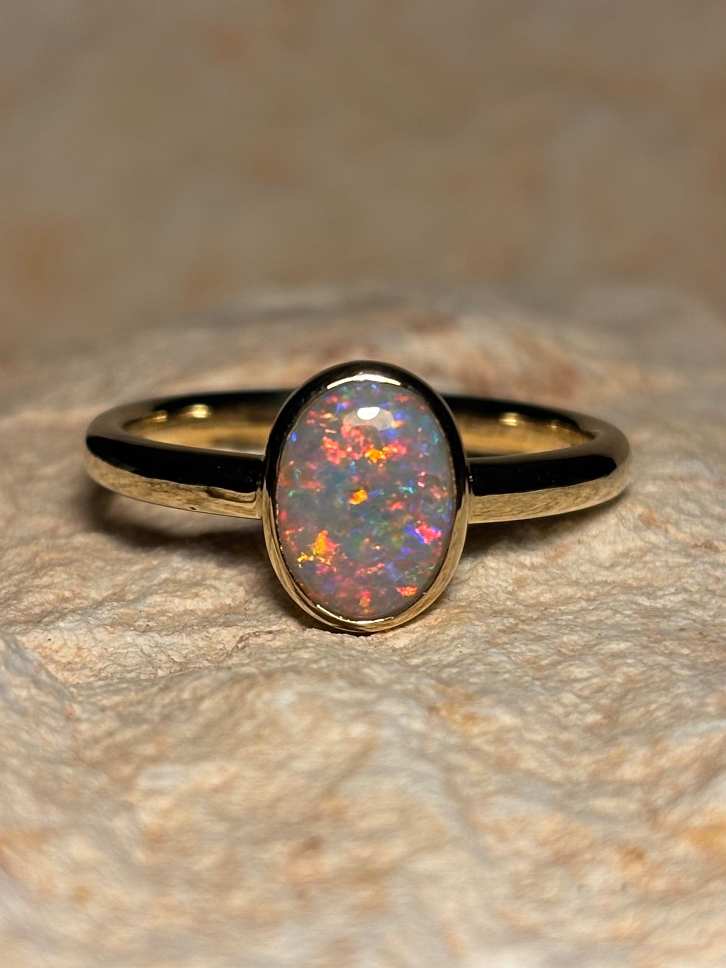 Disco Glitter Ring - 14k, Size 9, R 1/2