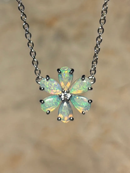 Forget Me Not Necklace - Sterling Silver