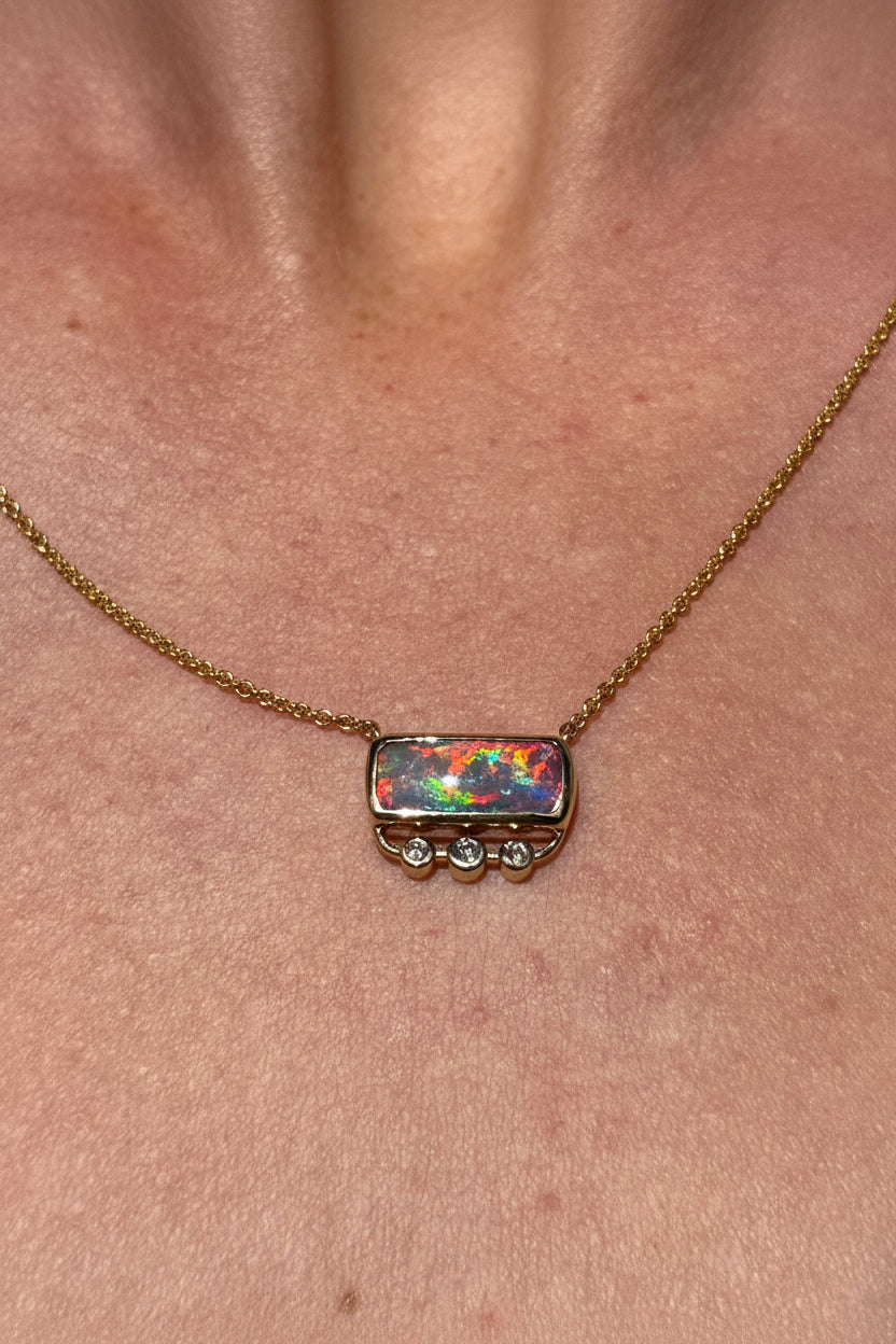 Lava Glow Necklace - 14k