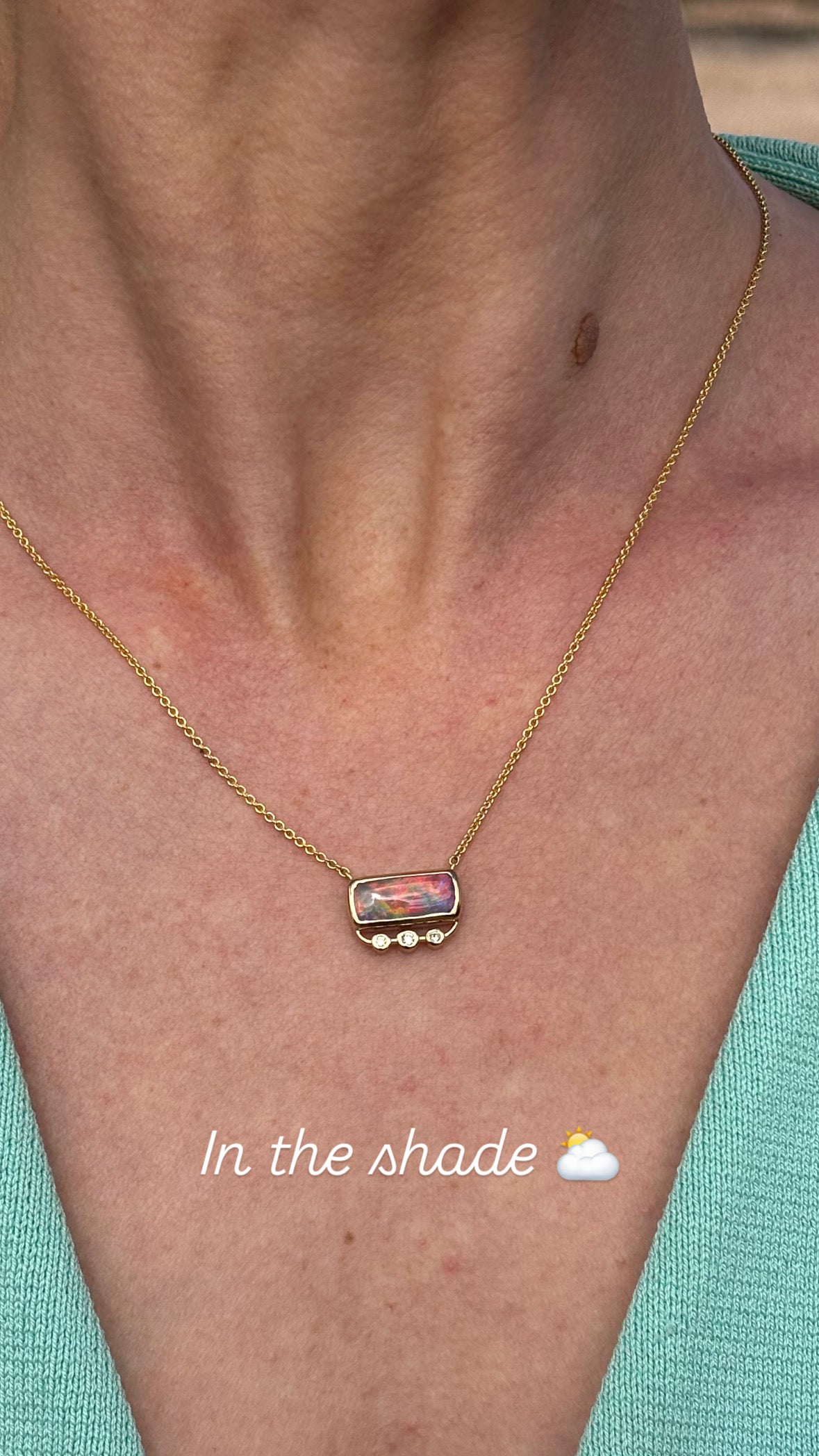 Lava Glow Necklace - 14k