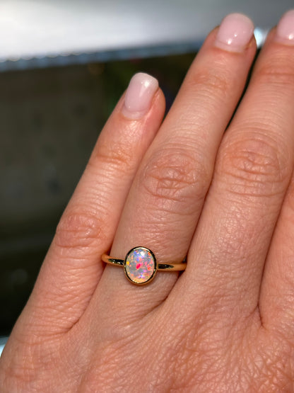 Pink Paradise Ring - 14k, Size 5, K