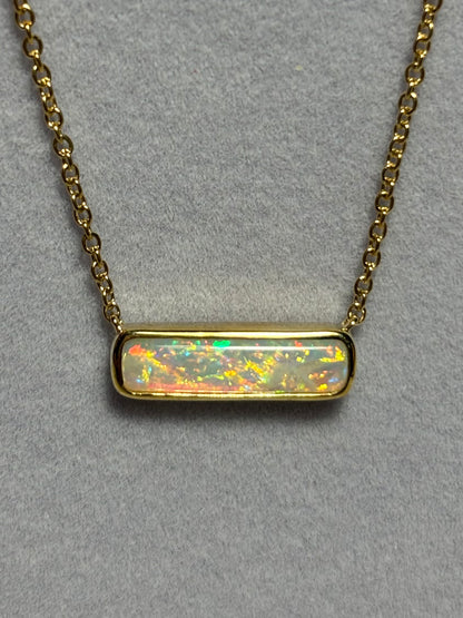 Confetti Bar Necklace - 9k