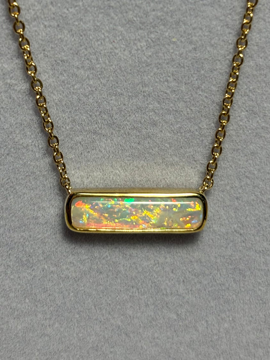 Confetti Bar Necklace - 9k