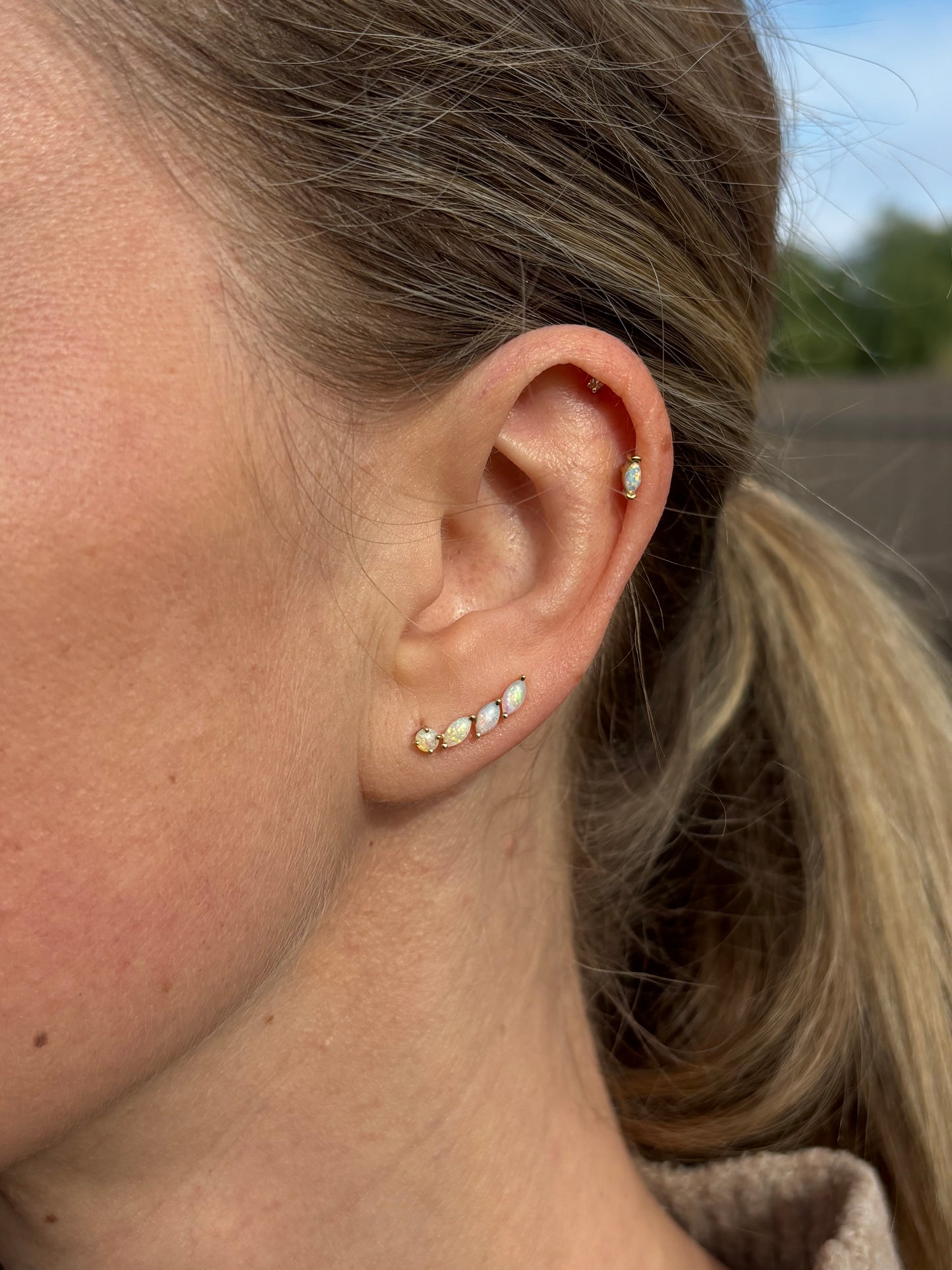 Celestial Climber Earrings - 9k