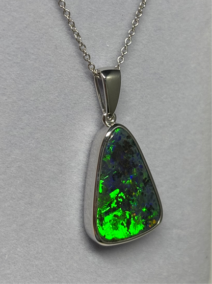 Galactic Boulder Pendant - sterling silver