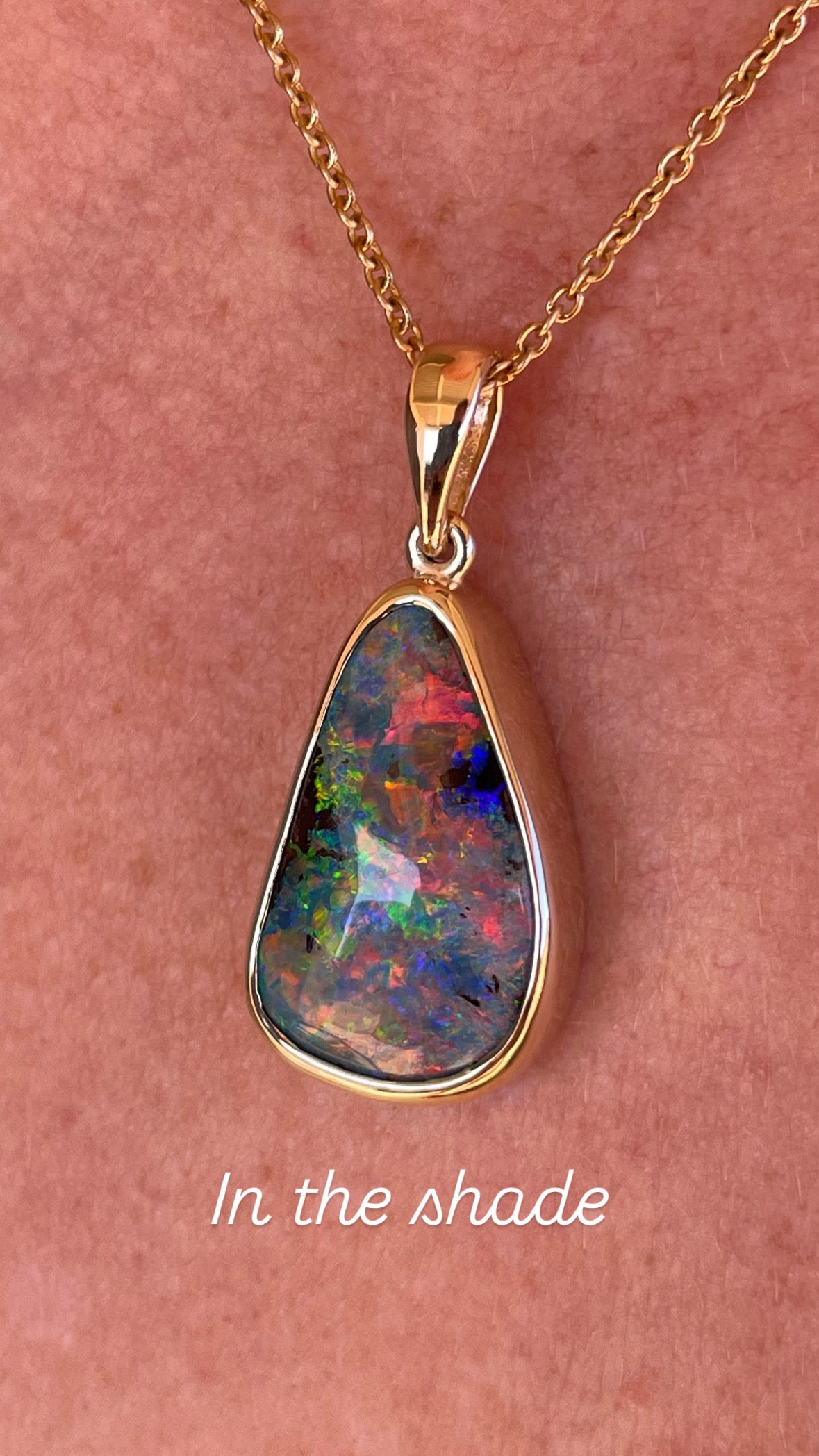 Pink Sky Delight Pendant - 14k Gold