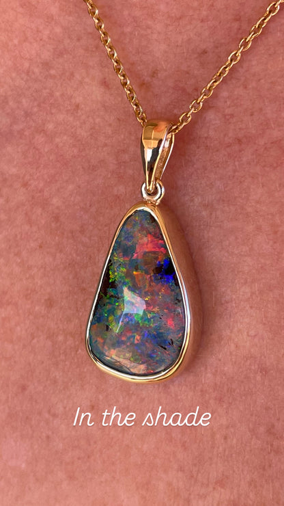Pink Sky Delight Pendant - 14k Gold