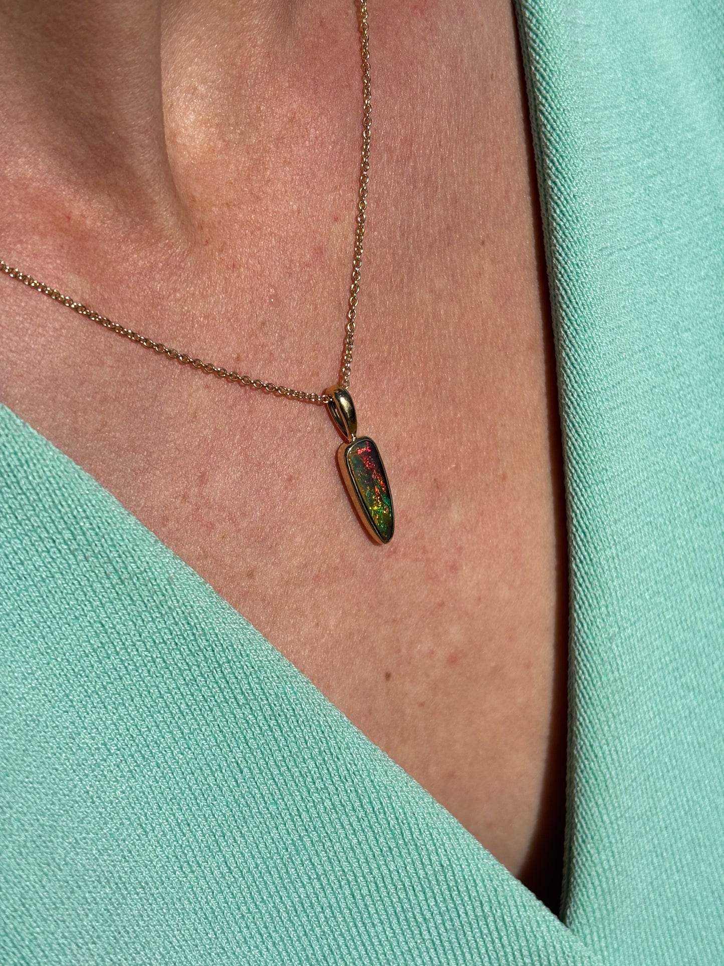 Molten Earth Pendant - 9k