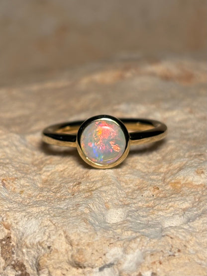 Pink Horizon Ring - 9k, Size 4, H 1/2