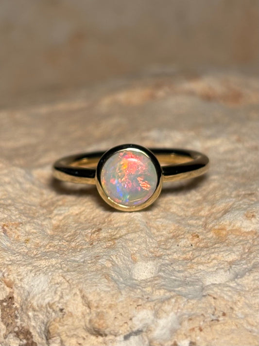 Pink Horizon Ring - 9k, Size 4, H 1/2