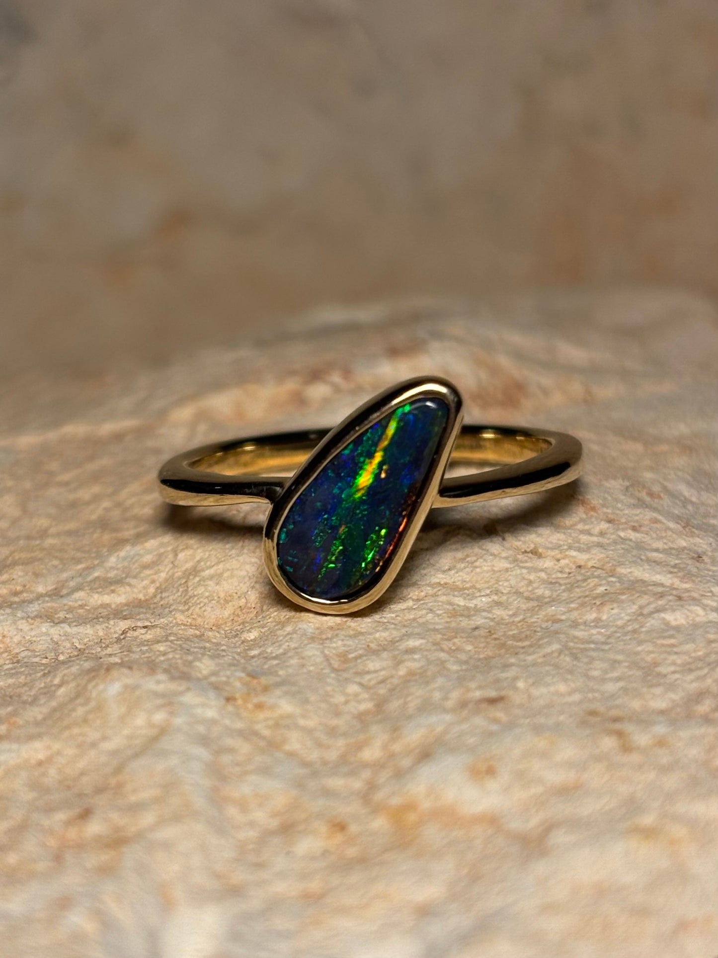 Kakadu Ring - 14k, Size 7.75, P